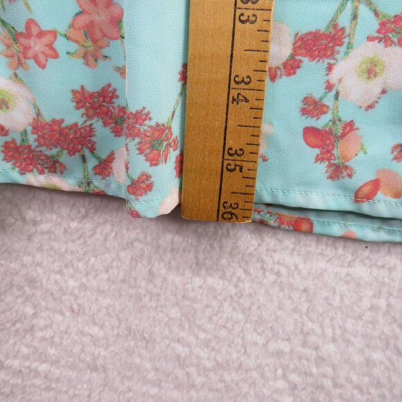 Worthington Dress Womens Size Large Floral Print Split Long Sleeve V Neck Lined - Picture 10 of 10